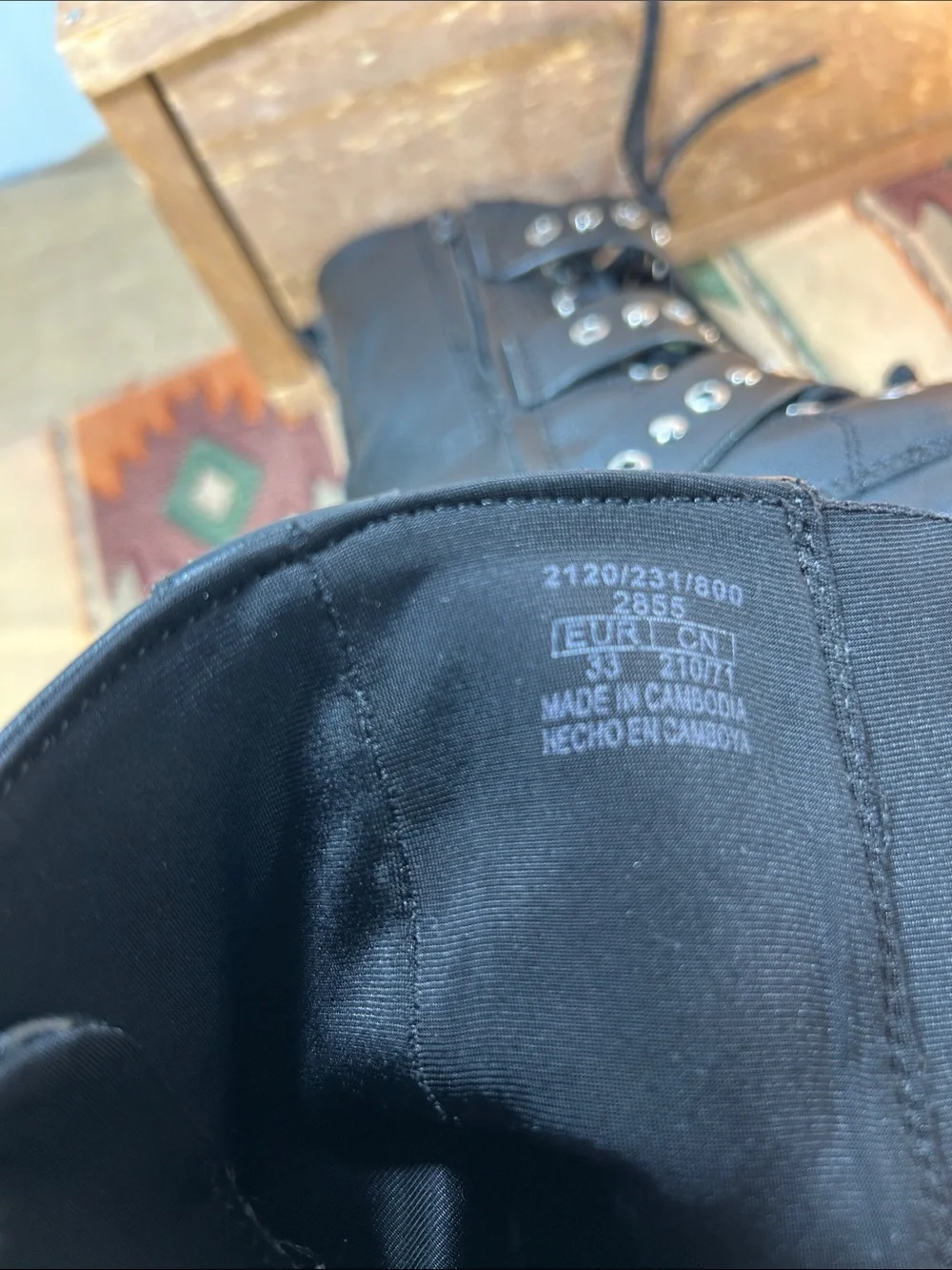 Zara Black Multi-Buckle Combat Boots